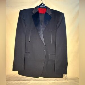 Western style Black Men's suit
